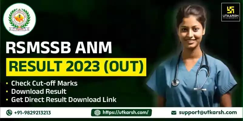 RSMSSB ANM Result 2023 Declared: Download Cut-off Marks