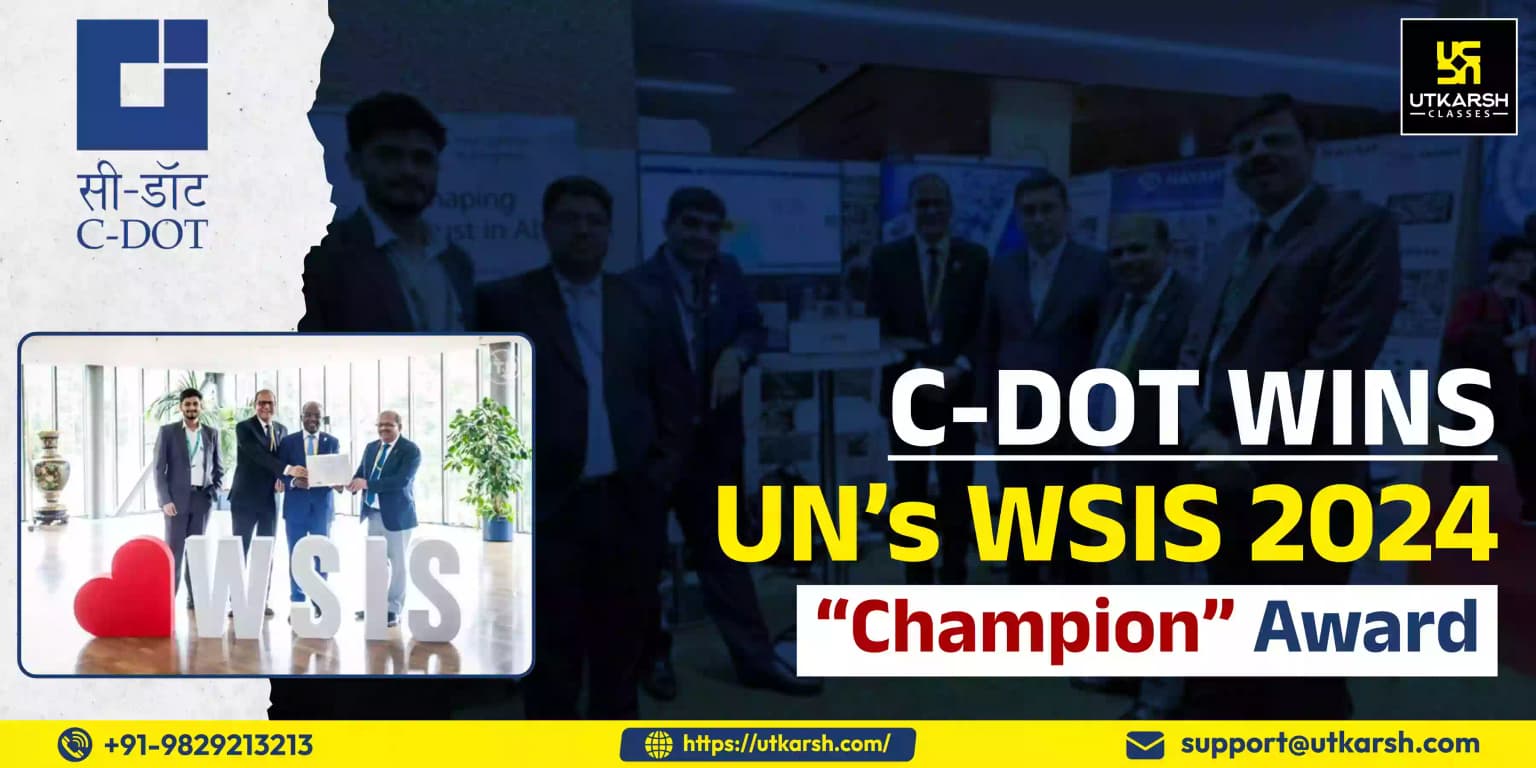 C-DOT wins UN’s WSIS 2024 “Champion” Award