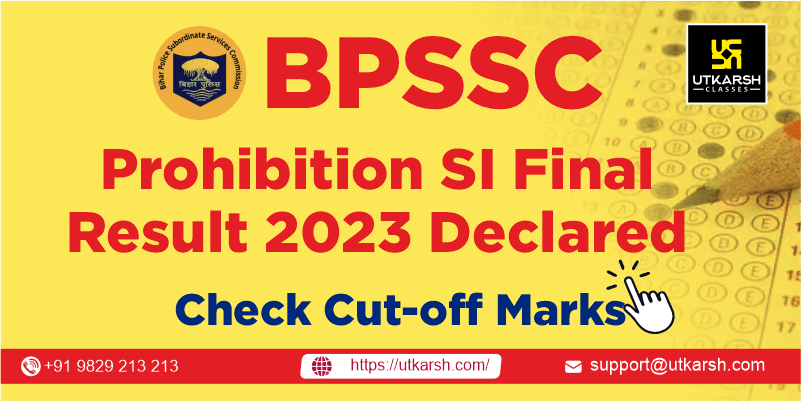 BPSSC Prohibition SI Final Result 2023 Declared: Check Cut-off Marks