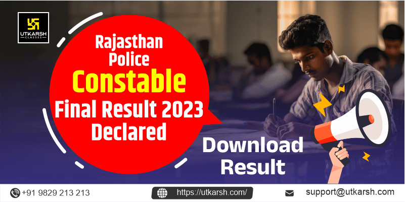 Rajasthan Police Constable Result 2023 (Out): Download Result PDF!