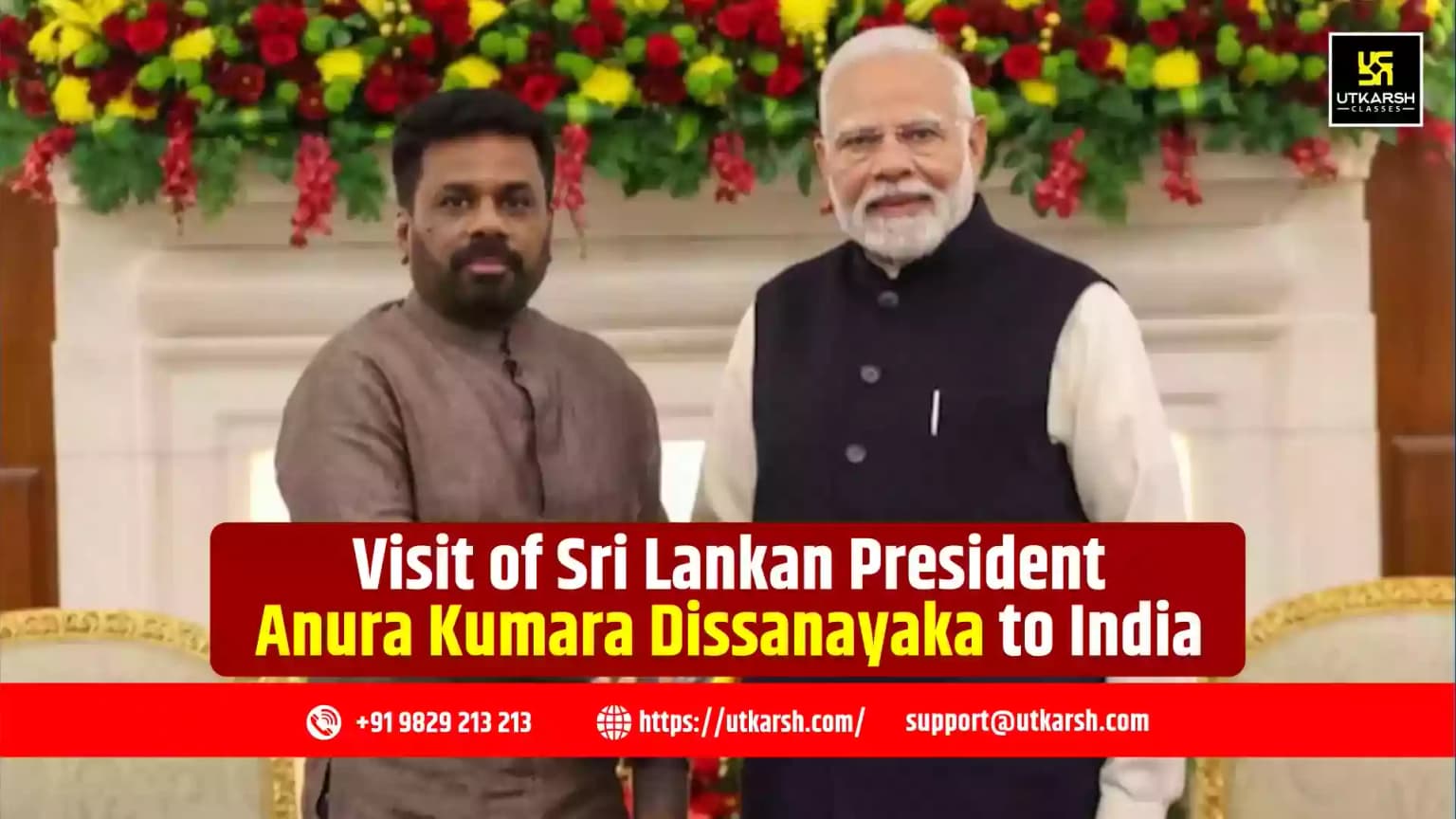 Visit of Sri Lankan President Anura Kumara Dissanayaka to India