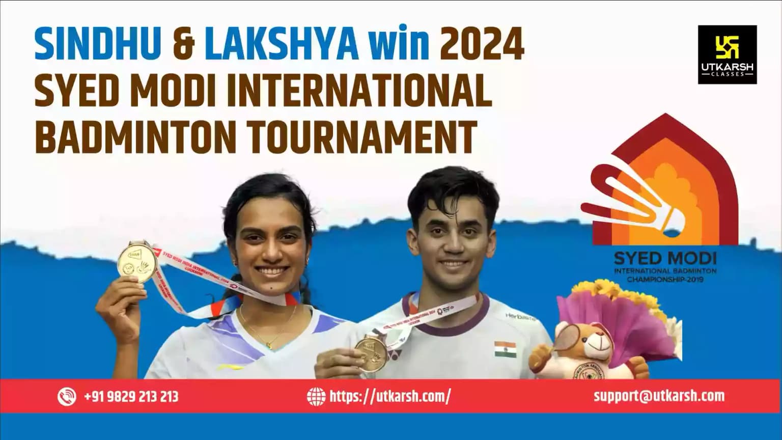 Sindhu & Lakshya win 2024 Syed Modi International Badminton tournament