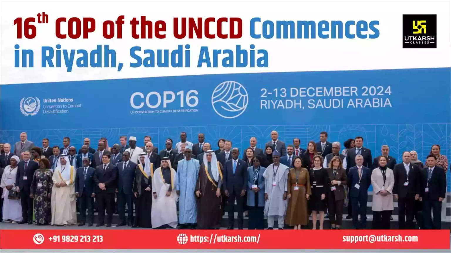 16th COP of the UNCCD Commences in Riyadh, Saudi Arabia