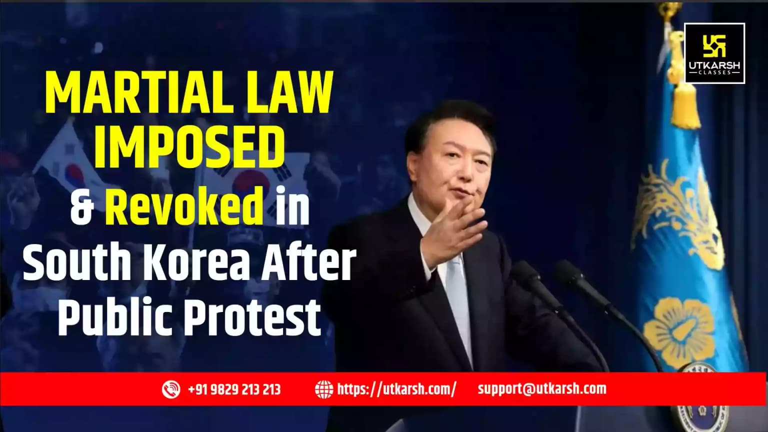 Martial Law imposed and revoked In South Korea after public protest