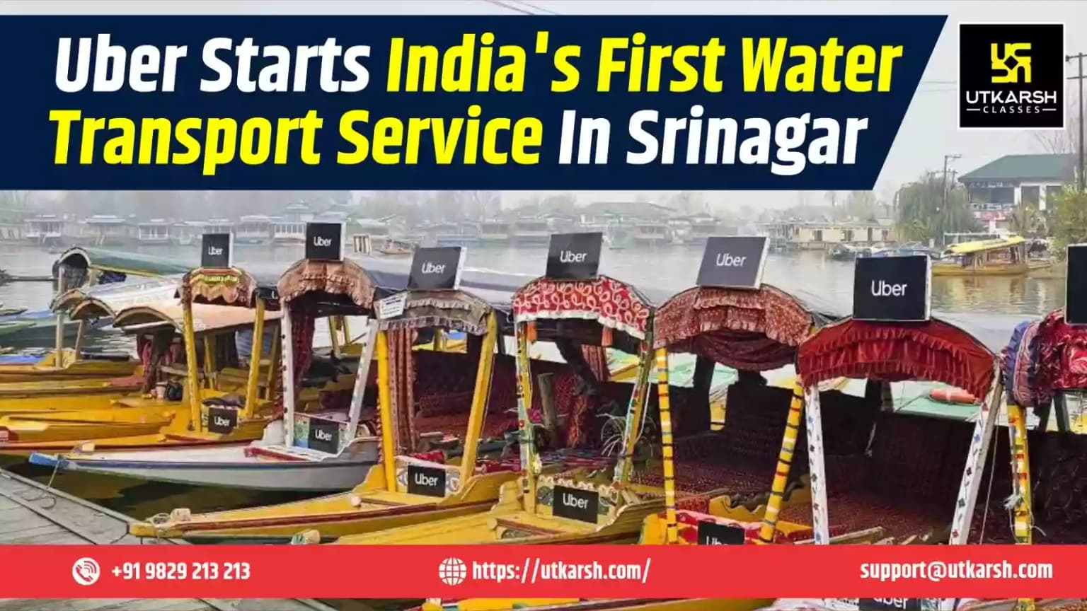 Uber starts India's first water transport service in Srinagar