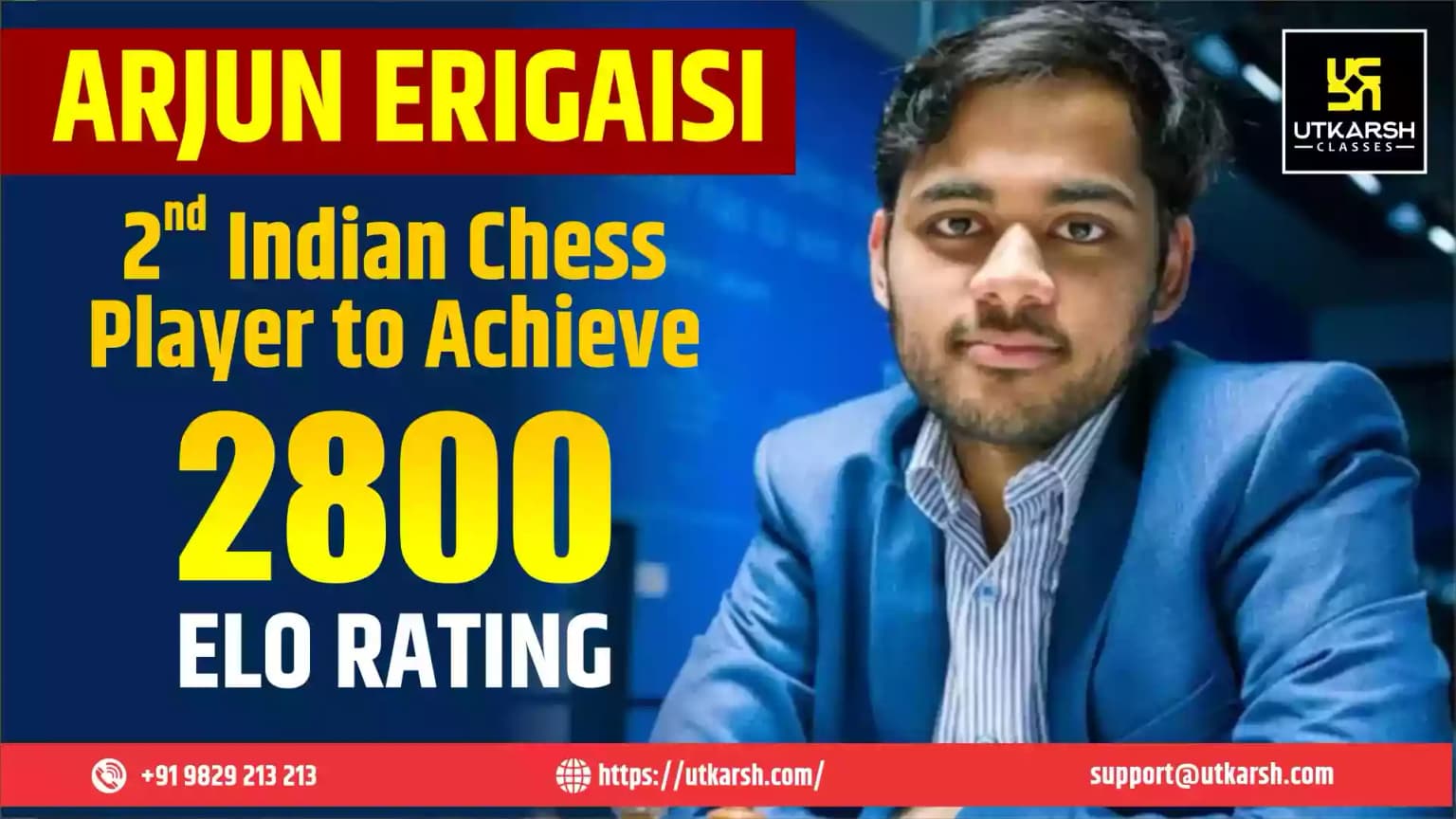 Arjun Erigaisi : 2nd Indian Chess player to achieve 2800 Elo rating