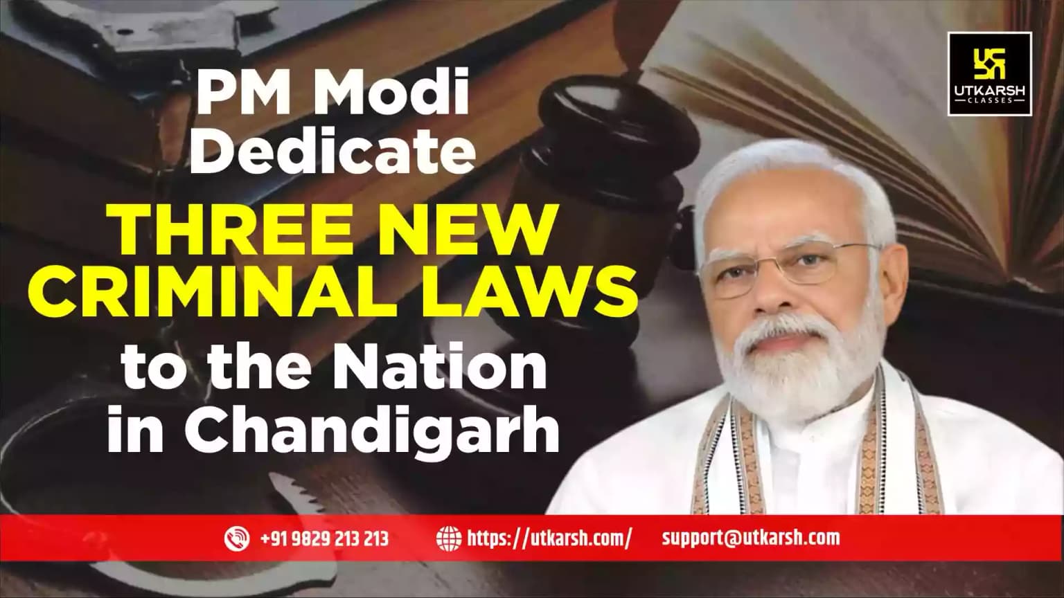 PM Modi dedicate three new Criminal Laws to the Nation in Chandigarh