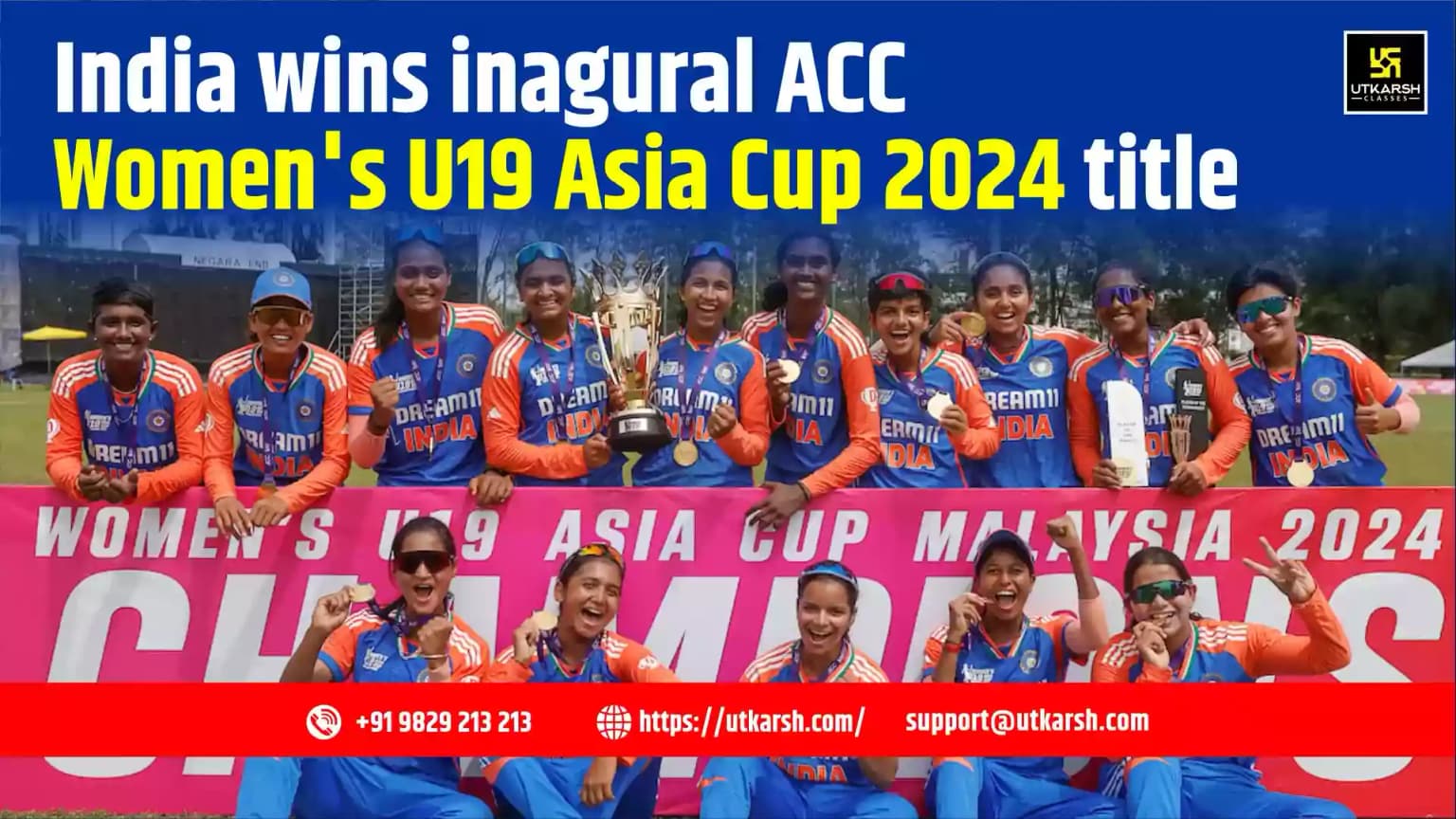 India wins inaugural ACC Women's U19 Asia Cup 2024 Title