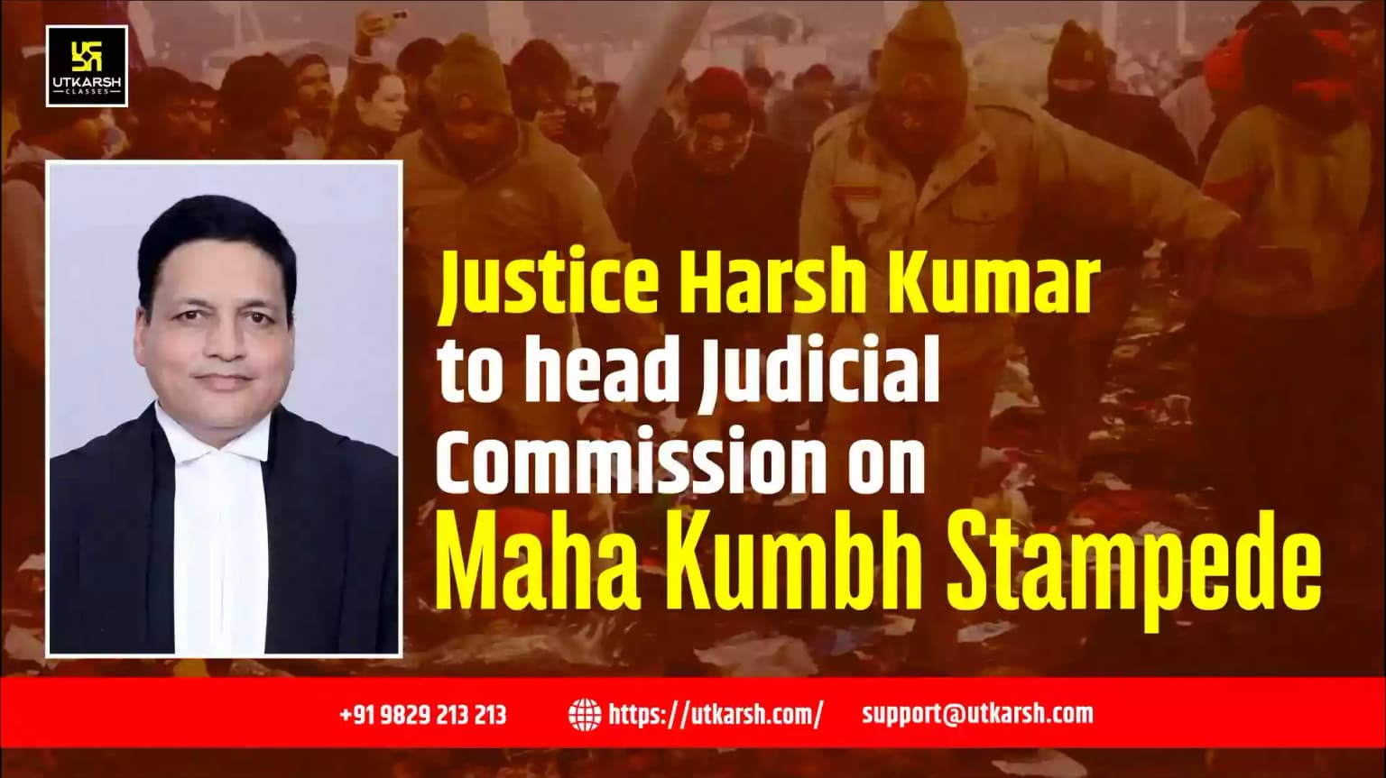 Justice Harsh Kumar to head Judicial Commission on Maha Kumbh Stampede