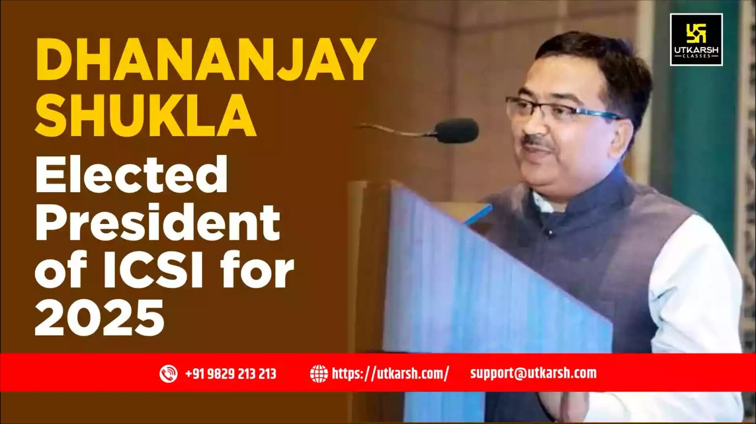 Dhananjay Shukla elected President of ICSI for 2025