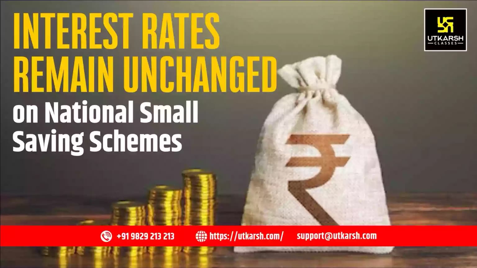 Interest rates remain unchanged on National Small Saving Schemes