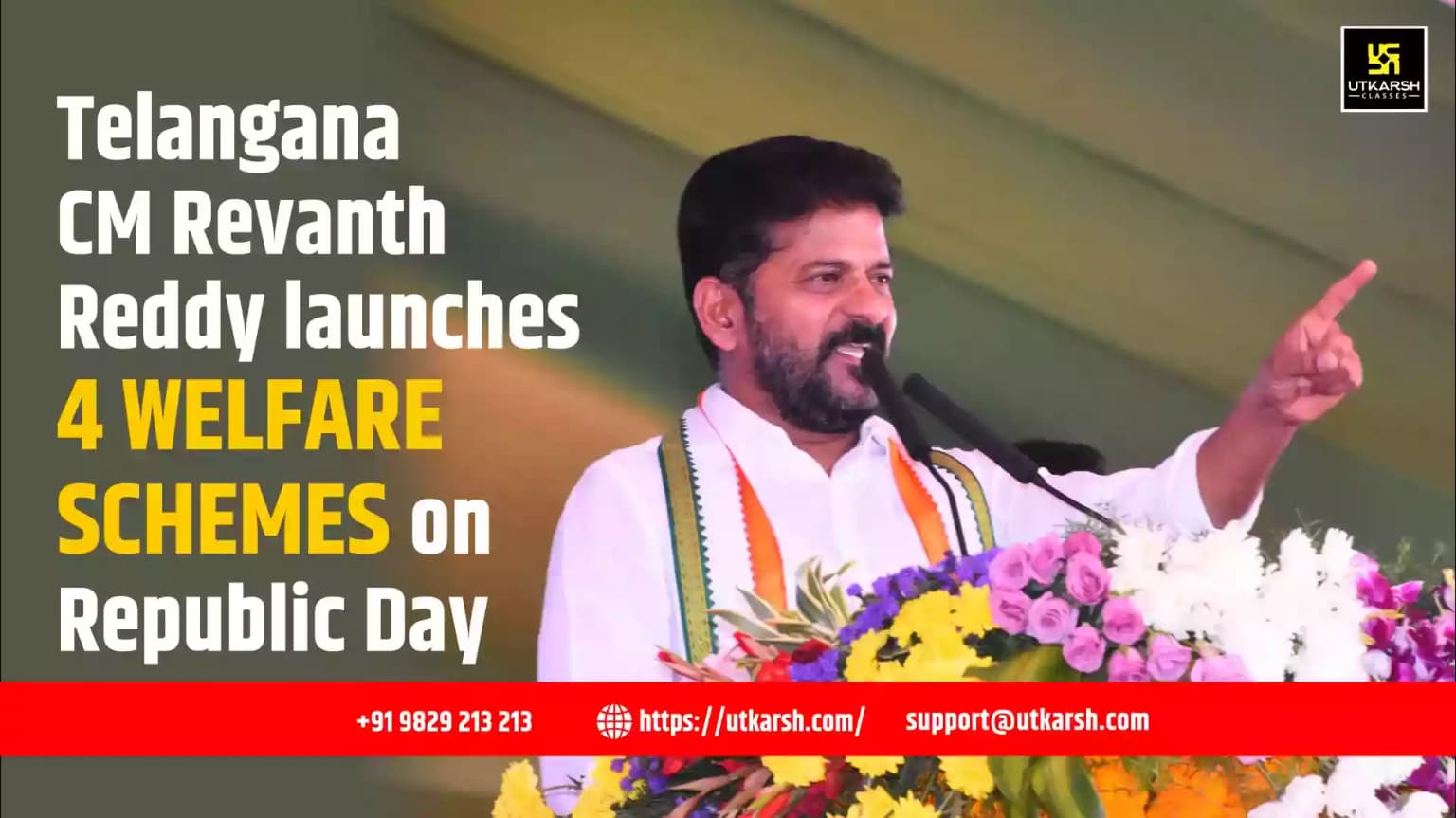 Telangana CM Revanth Reddy launches 4 welfare schemes on Republic Day