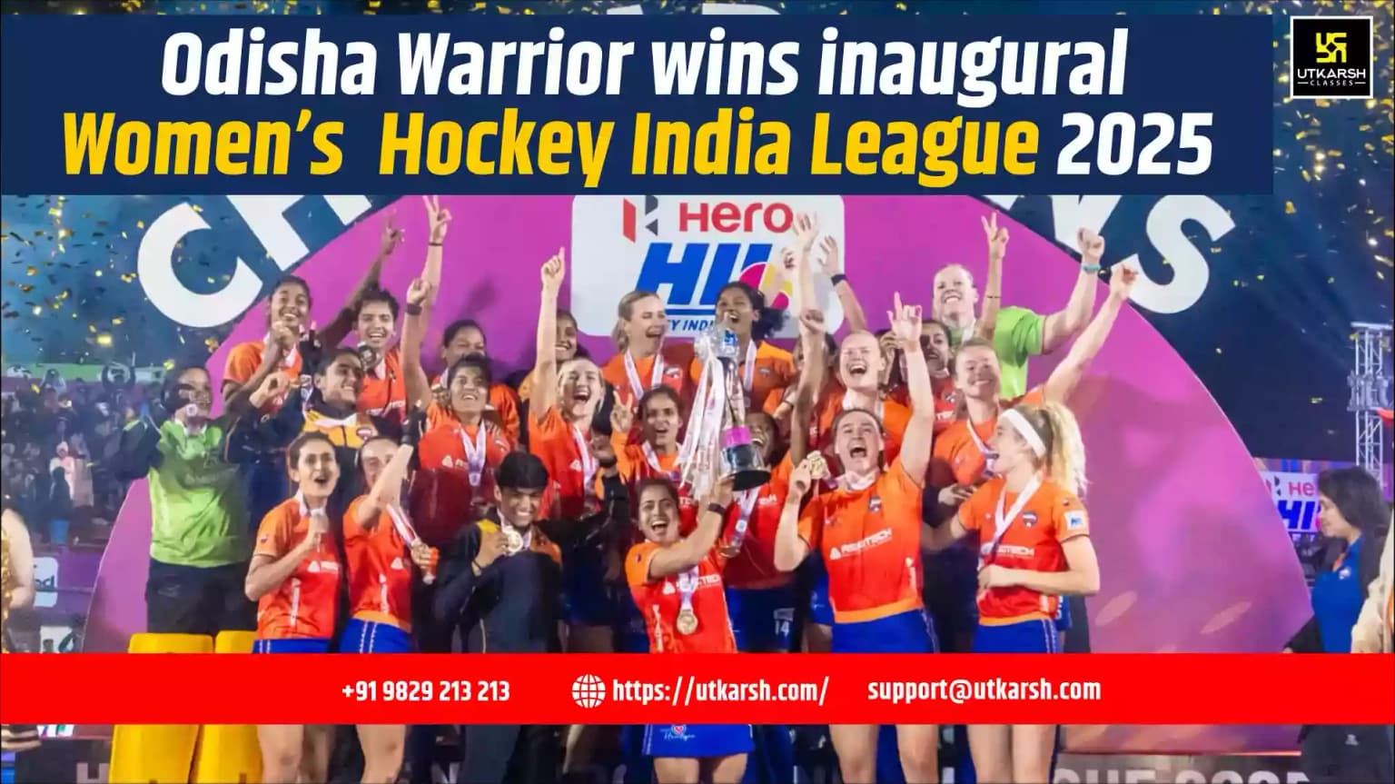 Odisha Warrior wins inaugural Women’s Hockey India League 2025