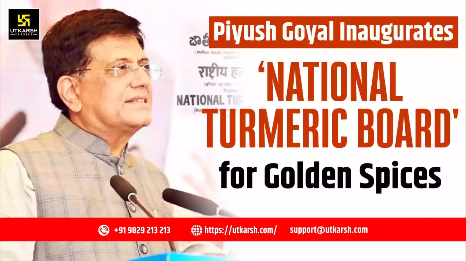 Piyush Goyal Inaugurates National Turmeric Board for 'Golden Spices'