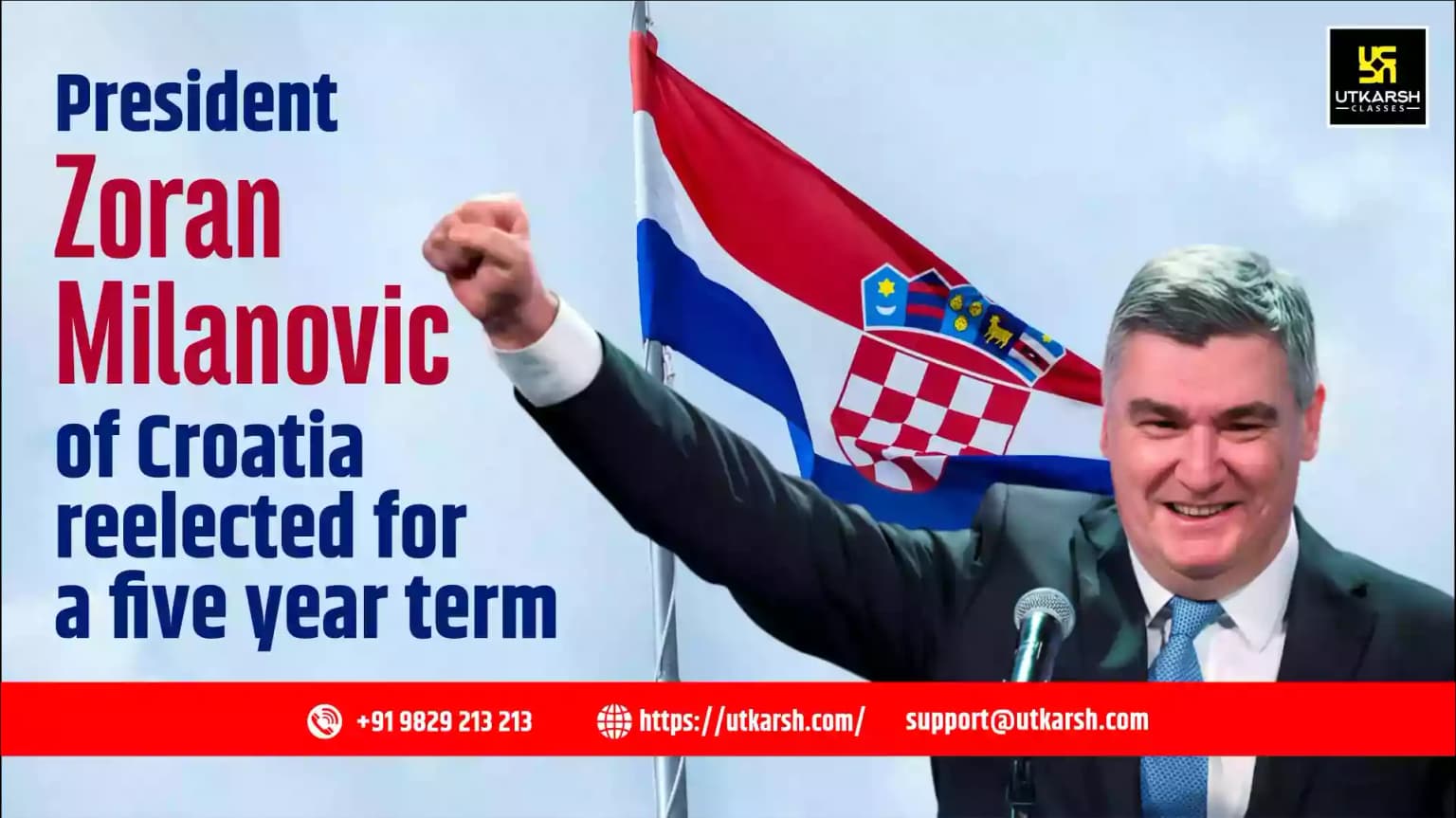 President Zoran Milanovic of Croatia reelected for a five year term