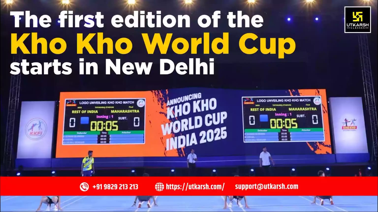 The first edition of the Kho Kho World Cup starts in New Delhi