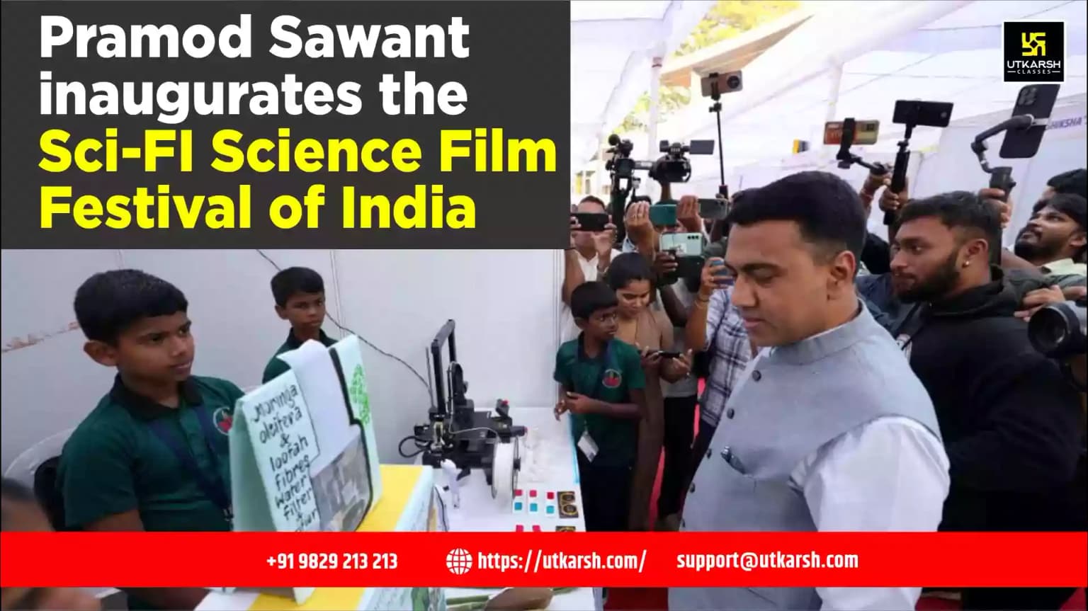 Pramod Sawant inaugurates the Sci-FI Science Film Festival of India