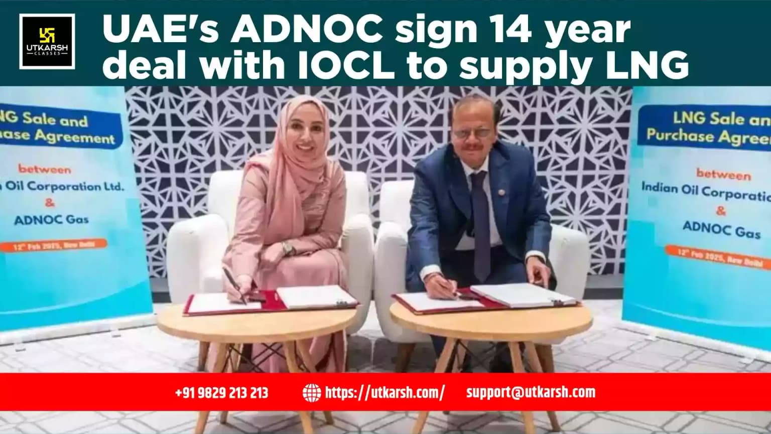 UAE's ADNOC sign 14 year deal with IOCL to supply LNG
