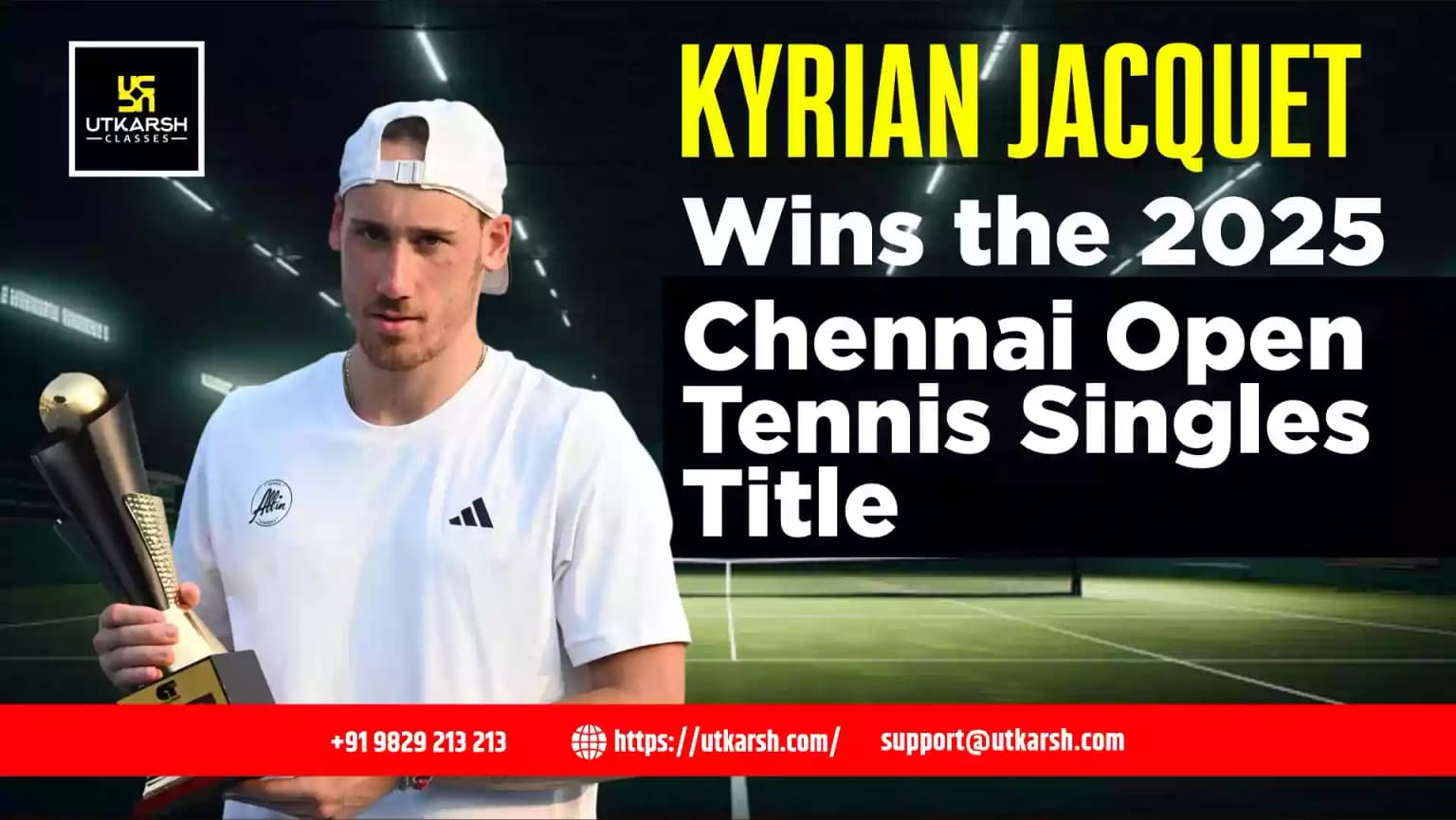 Kyrian Jacquet Wins the 2025 Chennai Open Tennis Single Title