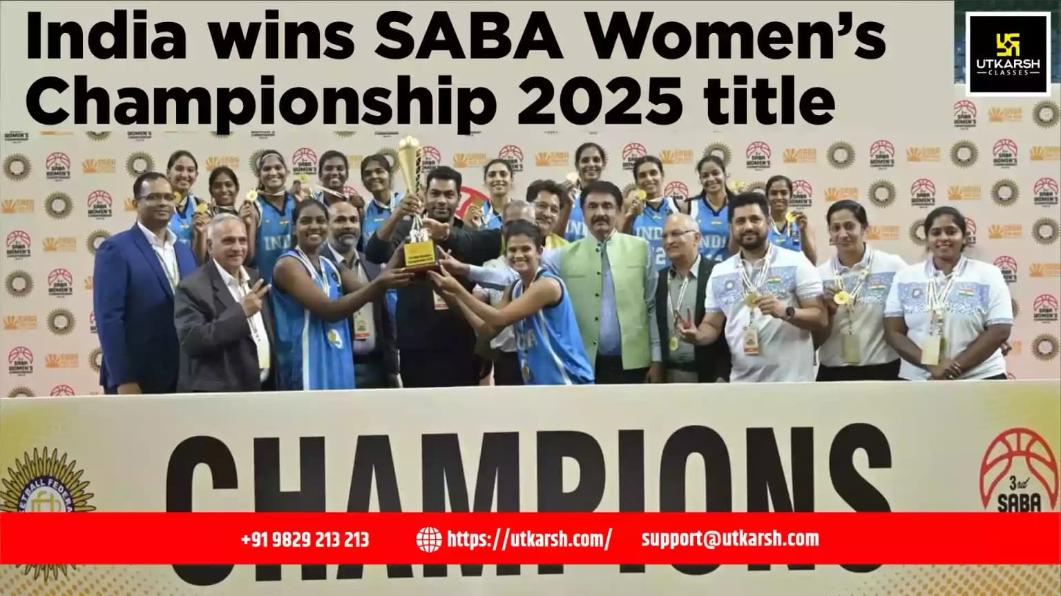 India wins 3rd SABA Women’s Championship 2025 title