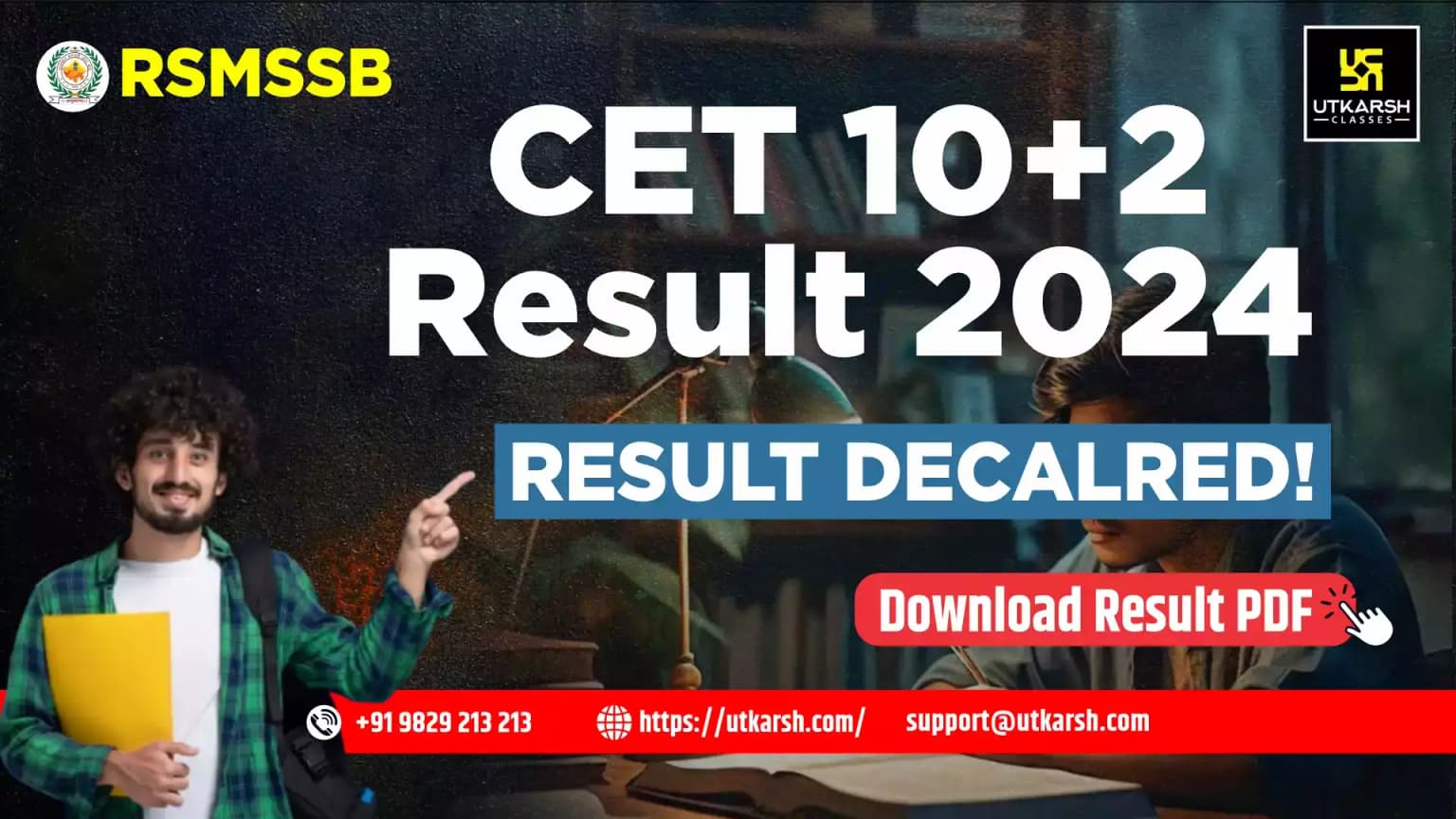 RSMSSB CET Result 2024 (Declared) For Senior Secondary Level