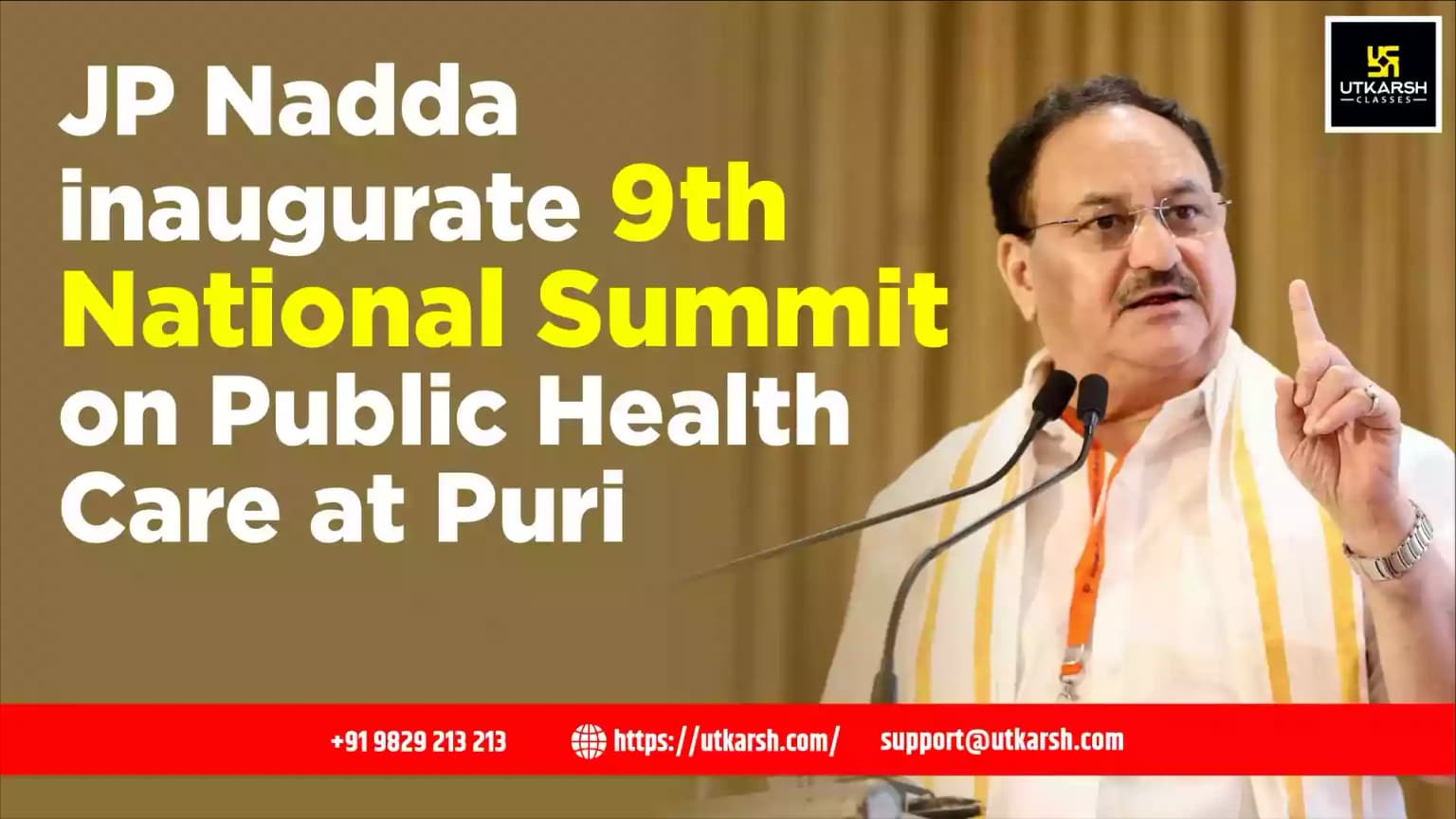 JP Nadda inaugurate 9th National Summit on Public Health Care at Puri