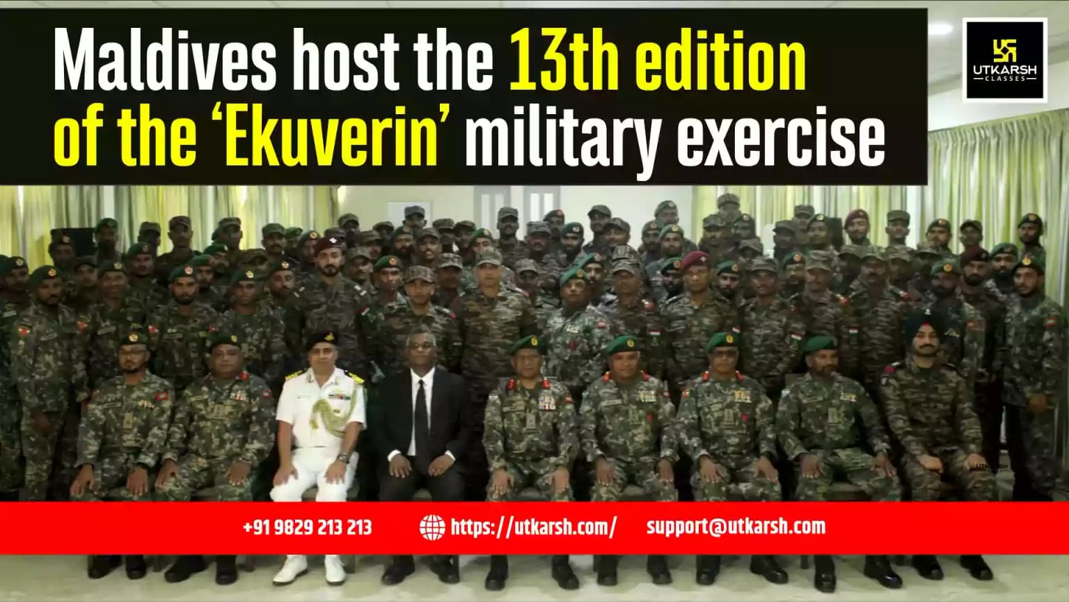 Maldives host the 13th edition of the ‘Ekuverin’ military exercise