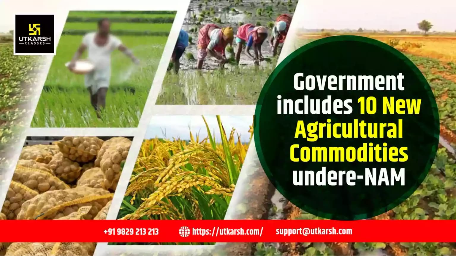 Government includes 10 New Agricultural Commodities under e-NAM