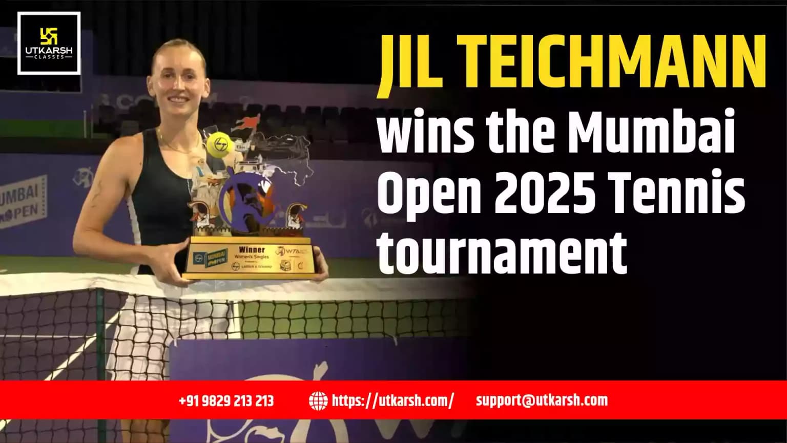 Jil Teichmann wins the Mumbai Open 2025 Tennis tournament