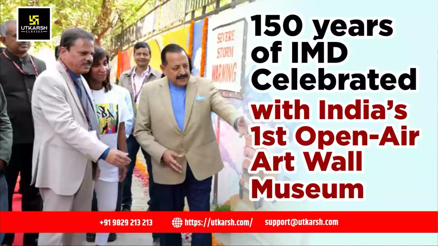 150 years of IMD Celebrated with India’s 1st Open-Air Art Wall Museum