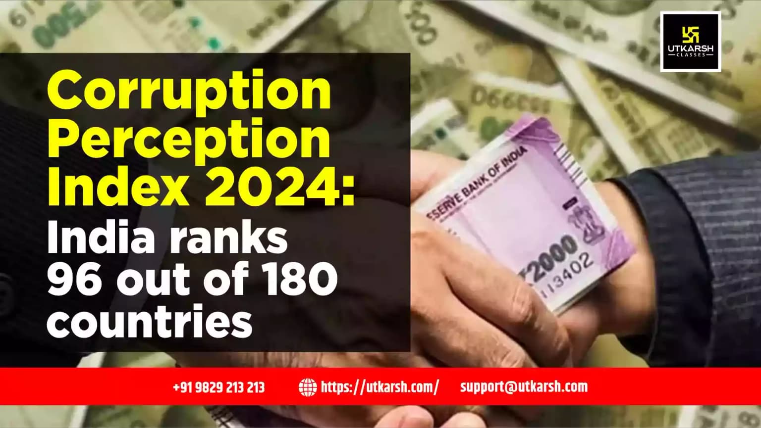 Corruption Perception Index 2024: India ranks 96 out of 180 countries