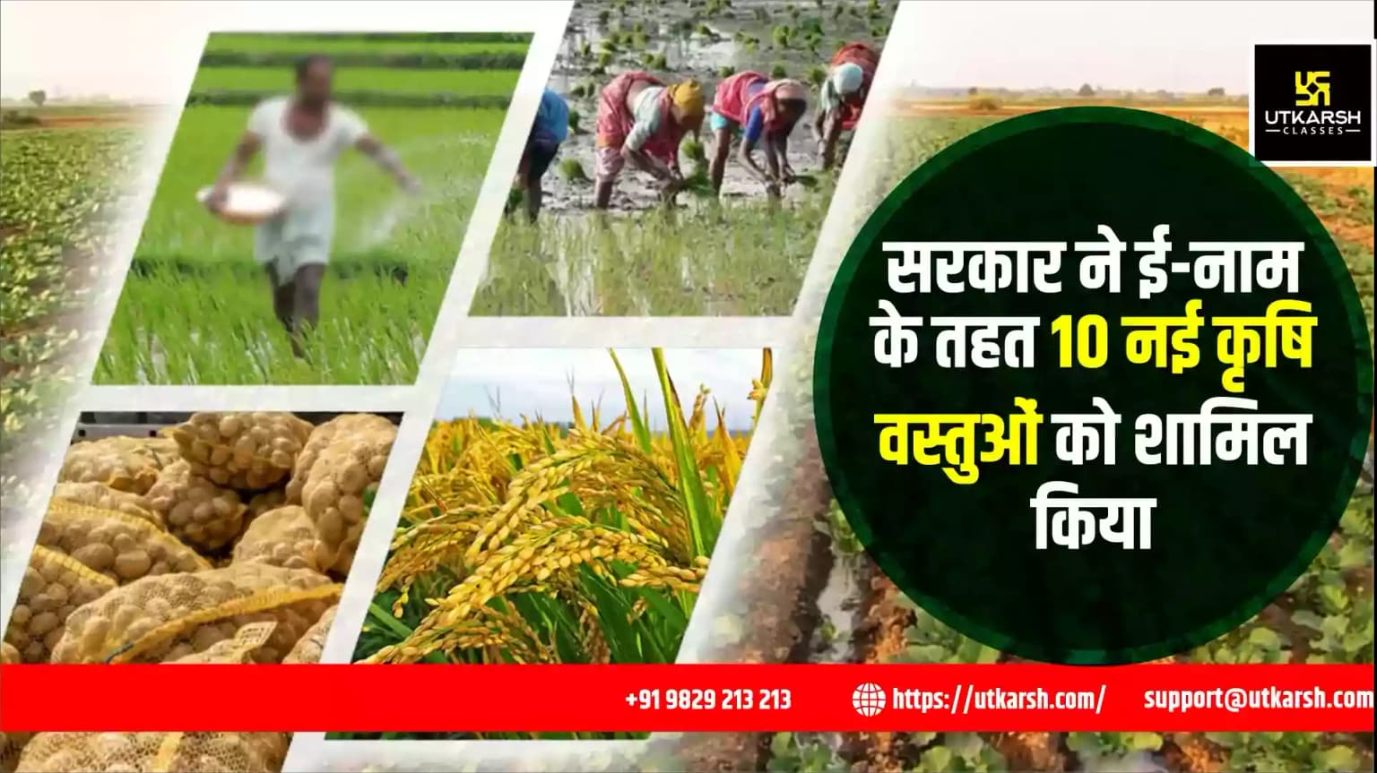 सरकार ने ई-नाम पर 10 नई कृषि वस्तुओं के वायपर की अनुमति दी