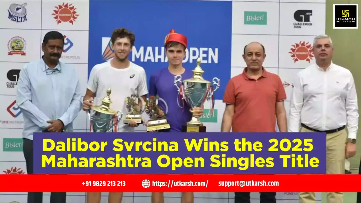 Dalibor Svrcina Wins the 2025 Maharashtra Open Singles Title