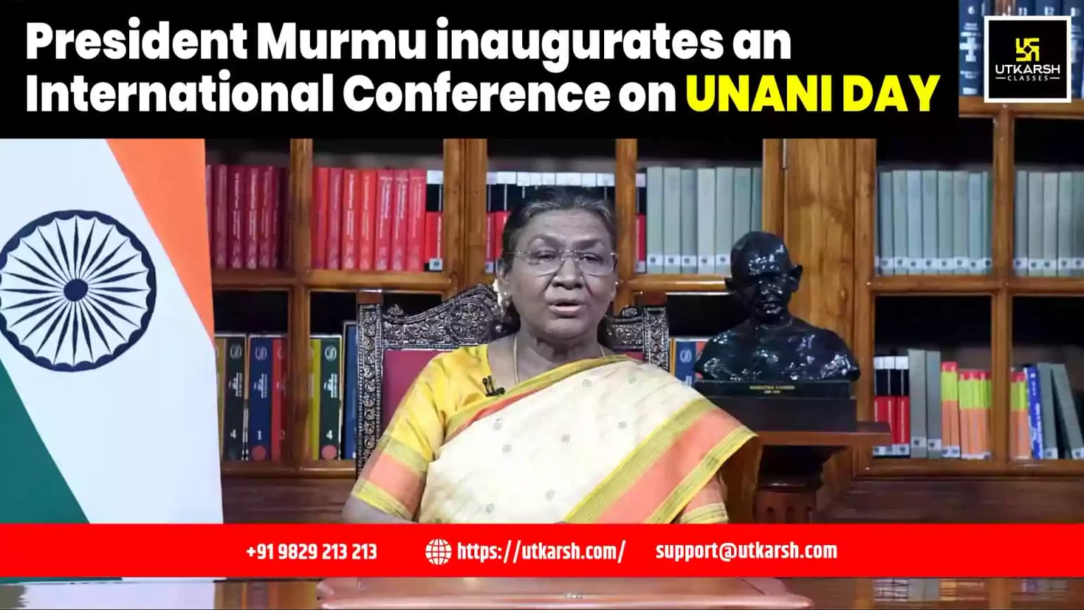 President Murmu inaugurates an International Conference on Unani Day