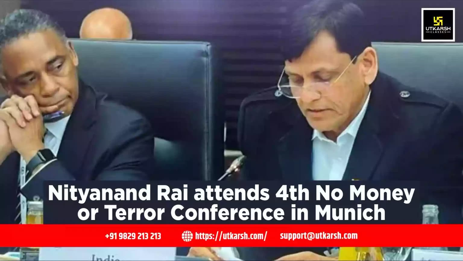 Nityanand Rai attends 4th No Money for Terror Conference in Munich