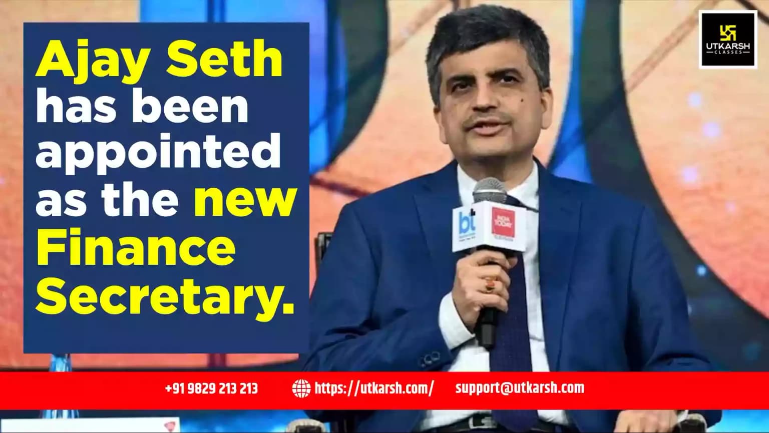 Ajay Seth has been appointed as the new Finance Secretary
