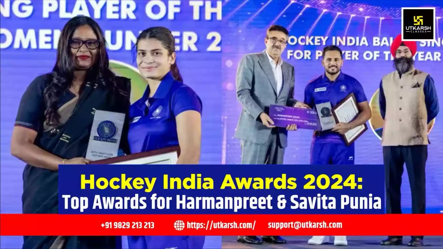 Hockey India Awards 2024: Top Awards for Harmanpreet and Savita Punia