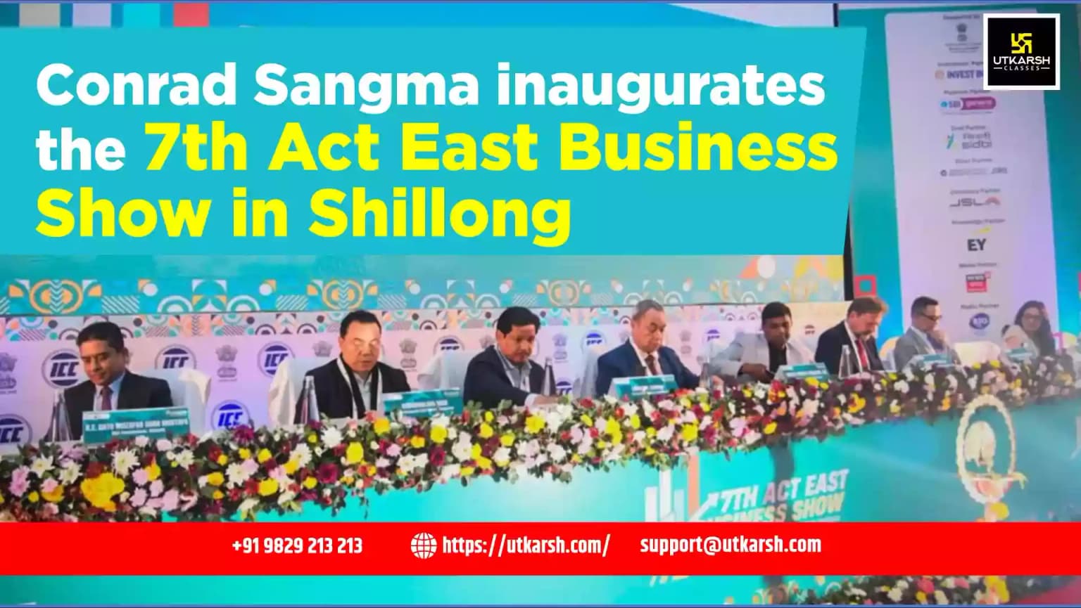 Conrad Sangma inaugurates the 7th Act East Business Show in Shillong