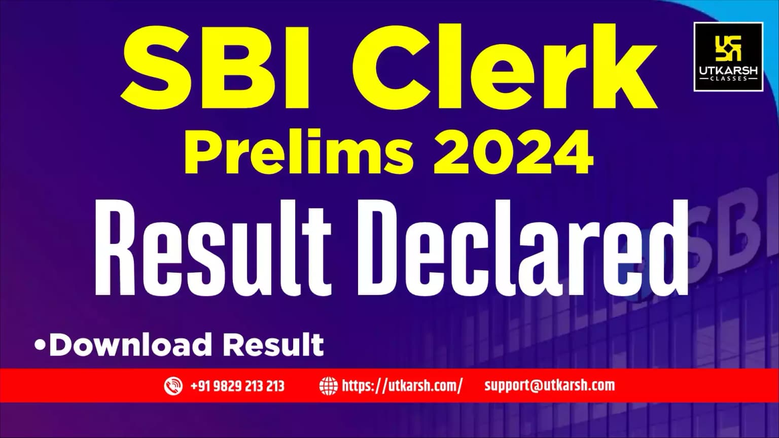 SBI Clerk Prelims Result 2024 (Declared): Download Your Result