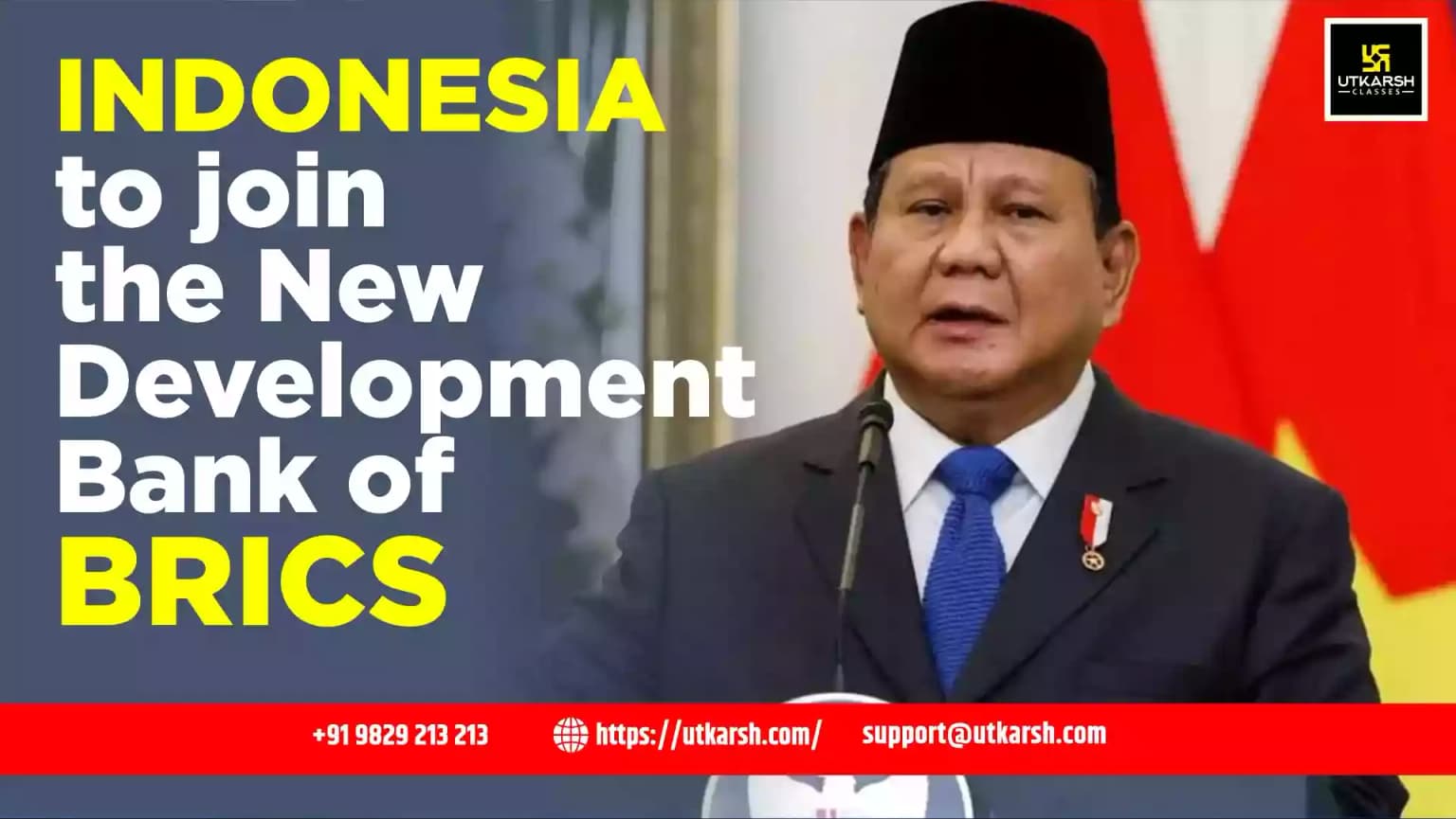Indonesia to join the New Development Bank of BRICS