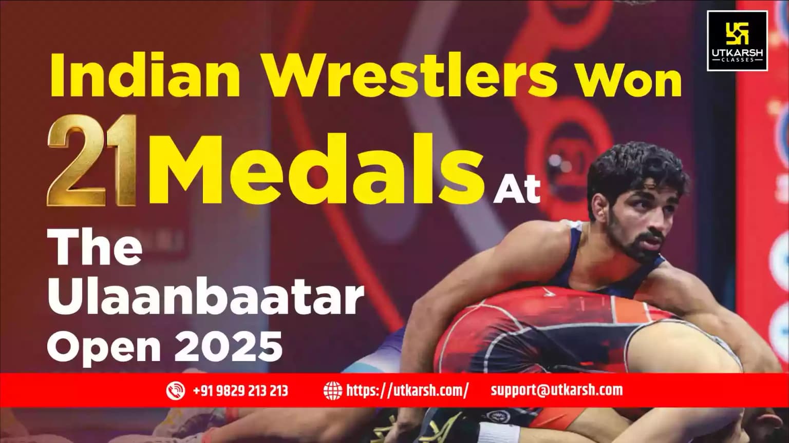 Indian wrestlers won 21 medals at the Ulaanbaatar Open 2025