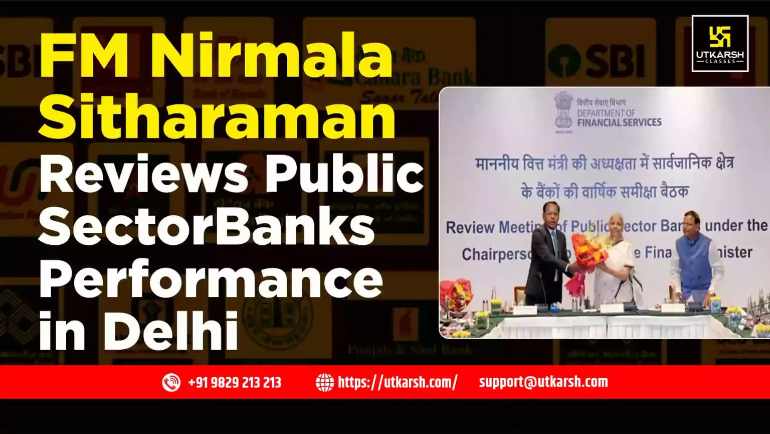 FM Nirmala Sitharaman Reviews Public Sector Banks Performance in Delhi