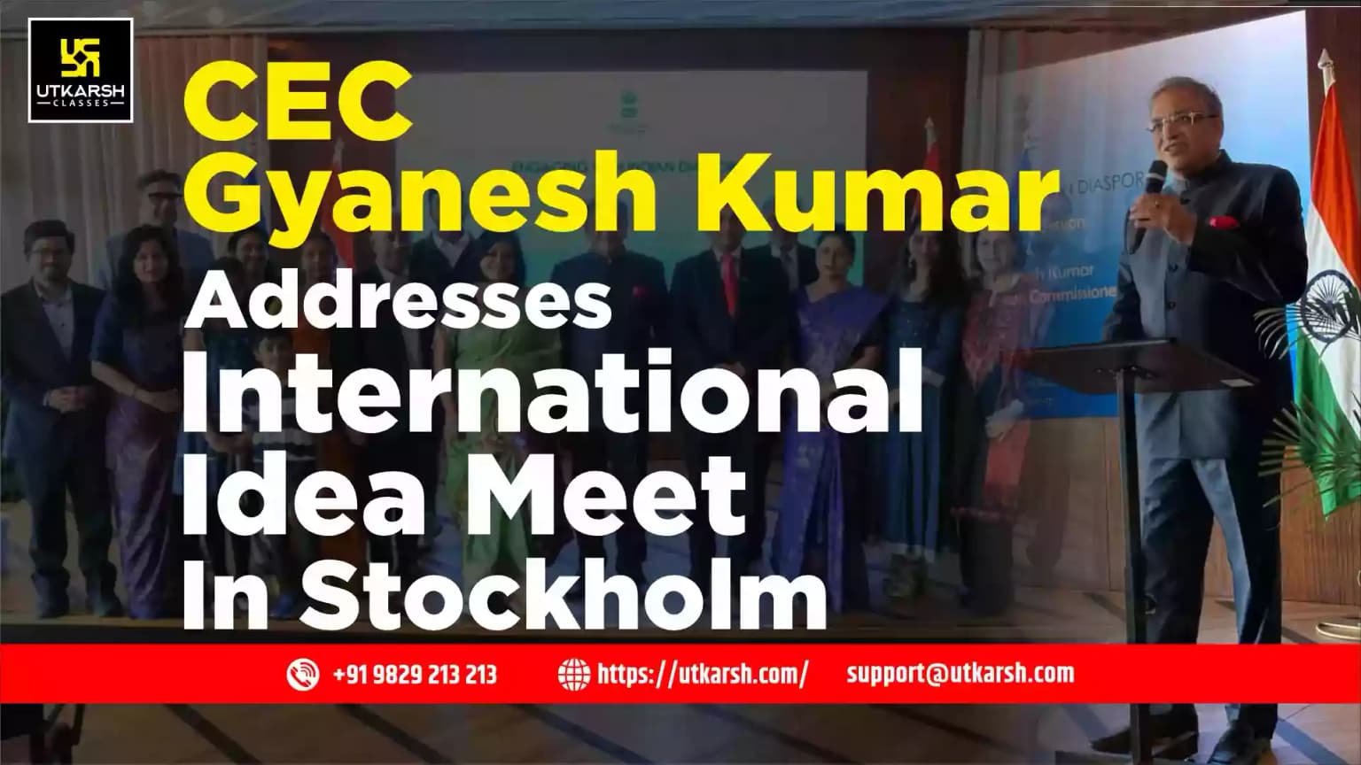 CEC Gyanesh Kumar addresses International IDEA Conference in Stockholm