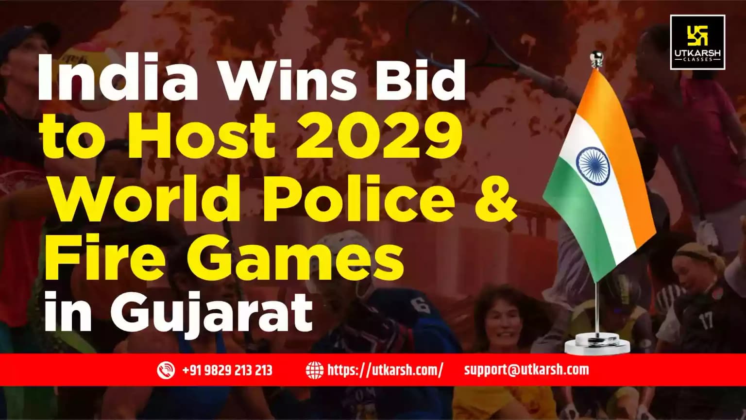 India Wins Bid to Host 2029 World Police & Fire Games in Gujarat