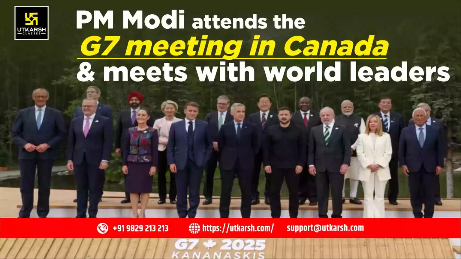 PM Modi attends the G7 meeting in Canada and meets with world leaders