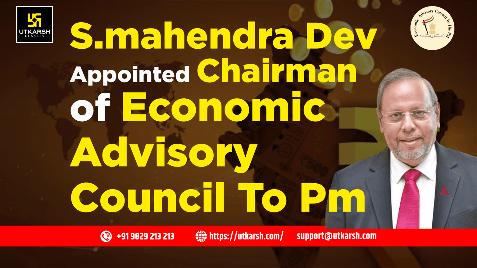 S.Mahendra Dev Appointed Chairman of Economic Advisory Council to PM