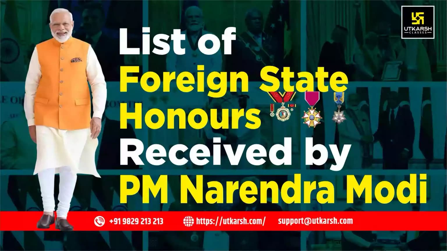 List of Foreign Government’s State Honour Received by PM Narendra Modi