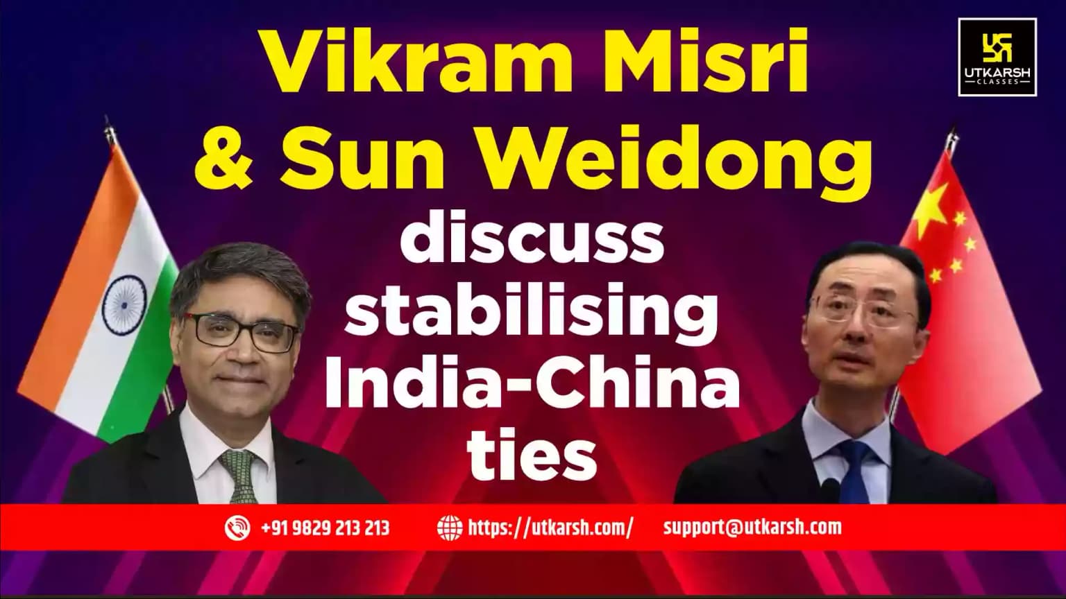 Vikram Misri and Sun Weidong discuss stabilising India-China ties