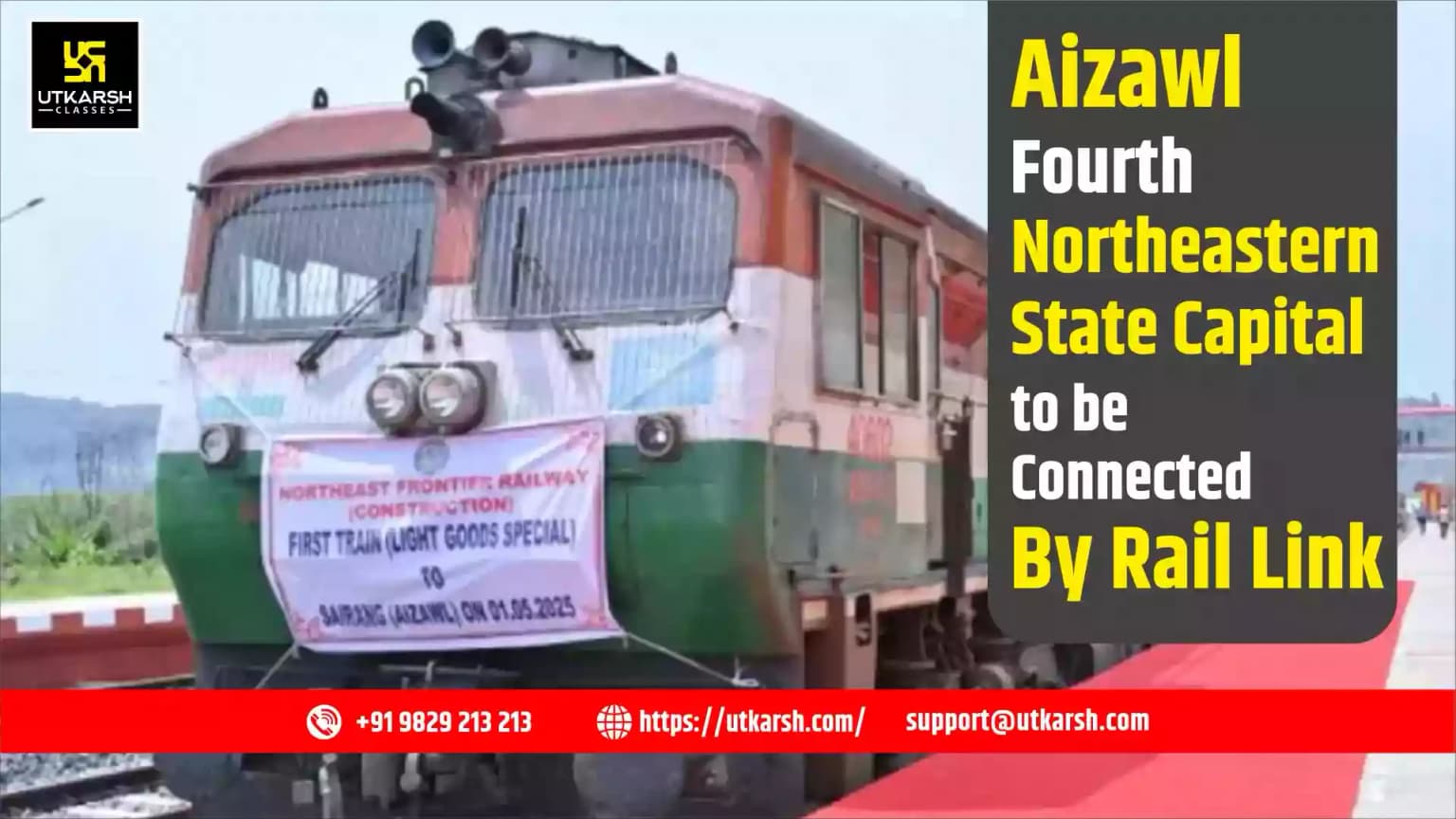 Aizawl: Fourth Northeastern State capital to be connected by Rail Link
