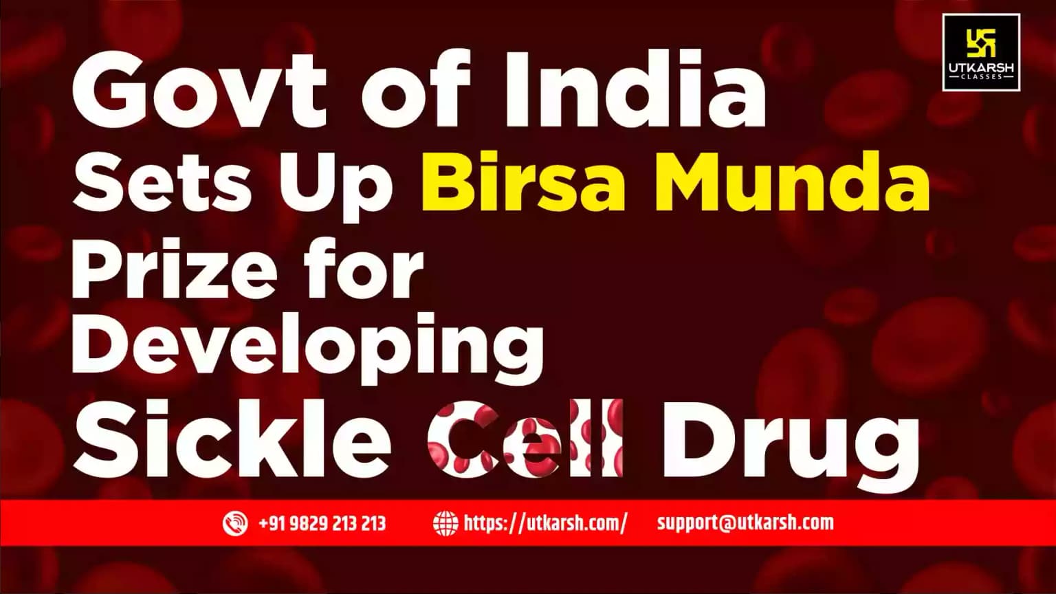 Govt to Set Up Birsa Munda Prize for Developing Sickle Cell Drug